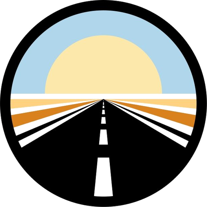 The Hayes Youth Foundation emblem: a road running toward a sunrise on the horizon.